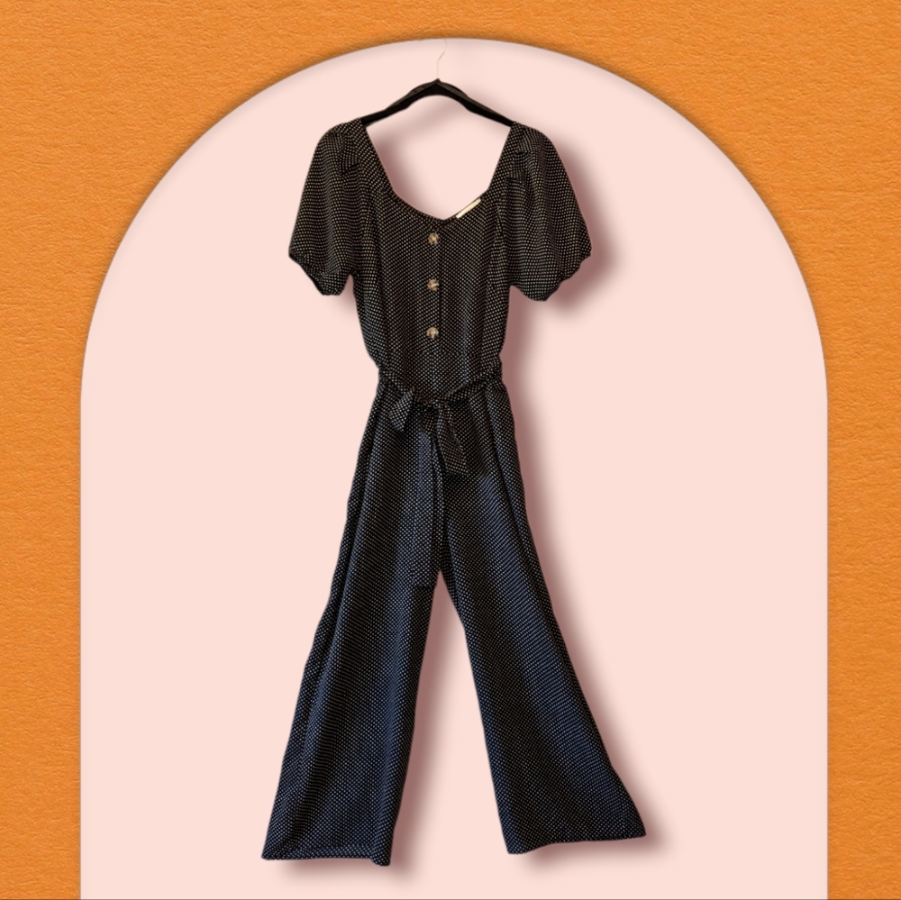 Monteau Lightweight Jumpsuit with Tie